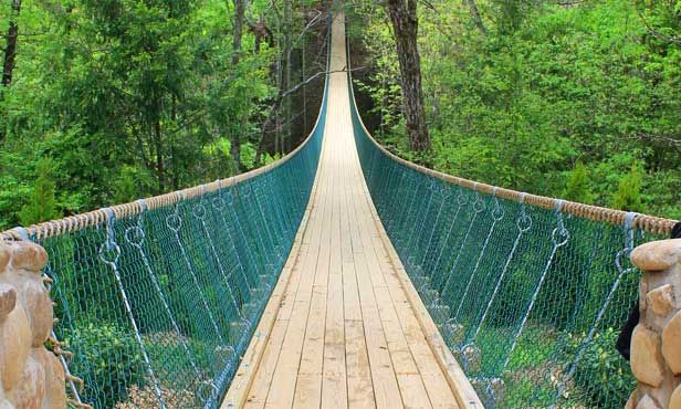 15 Terrifying Swinging Bridges Around The U.S.