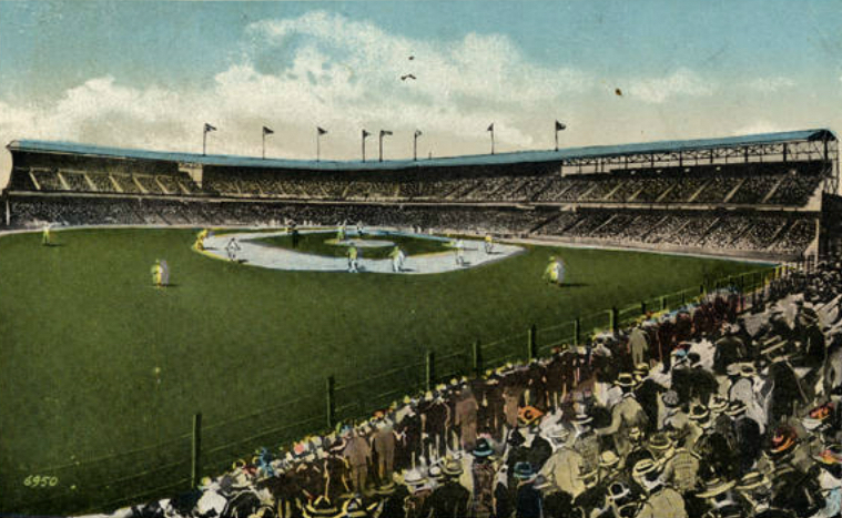 League Park #1 Photo 8X10-1905 Indians COLORIZED 