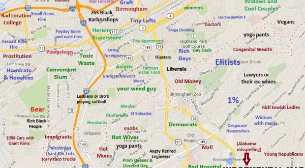 These 9 Maps Of Alabama Are Too Perfect (And Hilarious)