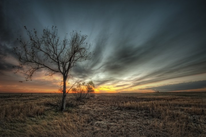 in the fields - stunning sunsets in south dakota