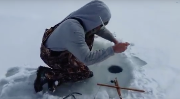 You’ll Never Guess What This Ice Fisherman From Pennsylvania Reeled In From the Water