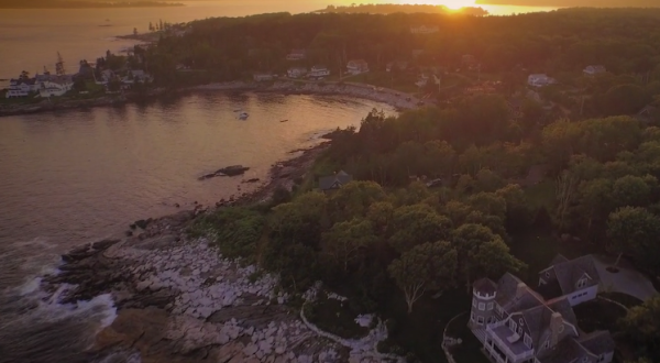 What This Drone Footage Caught In Maine Will Drop Your Jaw