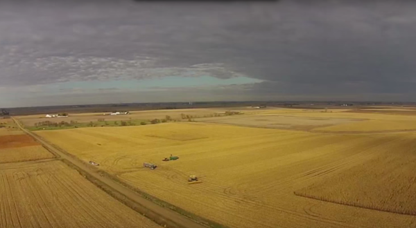 What This Drone Footage Caught In Iowa Will Drop Your Jaw