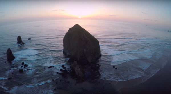 What This Drone Footage Caught In Oregon Will Drop Your Jaw