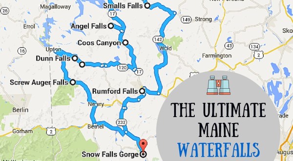 This Waterfall Road Trip in Maine Will Take You To Spectacular Places