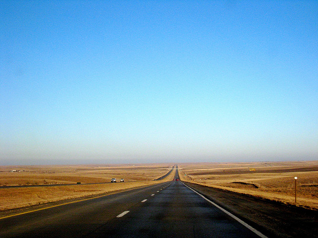 Wide open highway.
