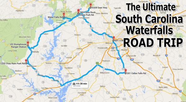 The Ultimate South Carolina Waterfall Road Trip Will Take You To 7 Scenic Spots In The State