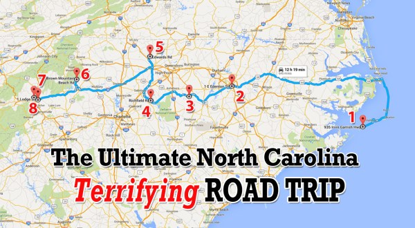 Here’s The Ultimate Terrifying North Carolina Road Trip – And It Will Haunt Your Dreams