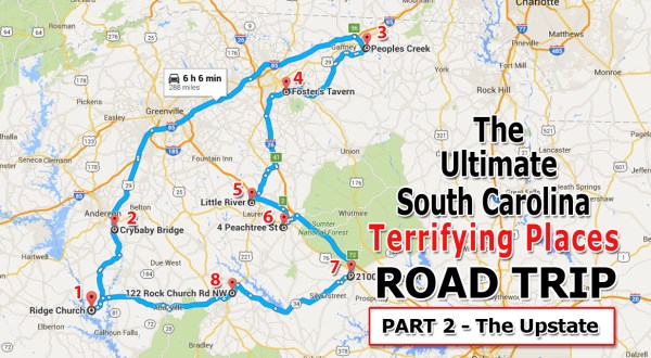 Here’s The Ultimate Upstate South Carolina Terrifying Road Trip And It’ll Haunt Your Dreams