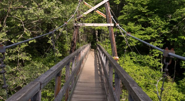 This Terrifying Swinging Bridge In Georgia Will Make Your Stomach Drop