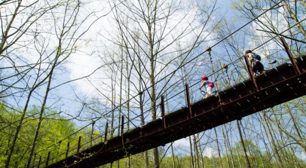 This Terrifying Swinging Bridge In Maryland Will Make Your Stomach Drop