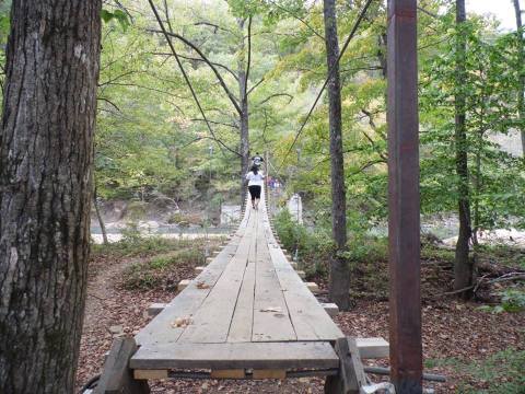 This Terrifying Swinging Bridge In Arkansas Will Make Your Stomach Drop