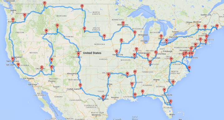 places for road trip near me