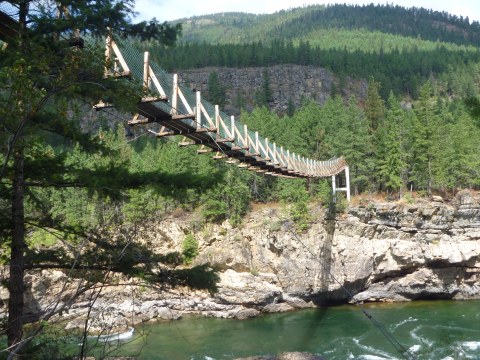 This Terrifying Swinging Bridge In Montana Will Make Your Stomach Drop