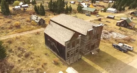 This Breathtaking Drone Footage Of A Montana Ghost Town Will Captivate You