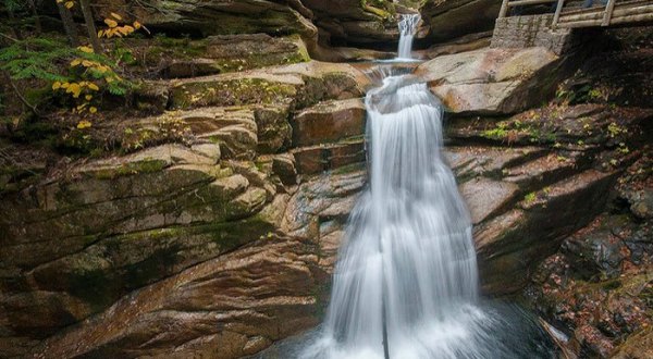 10 Unbelievable New Hampshire Waterfalls Hiding In Plain Sight…. No Hiking Required