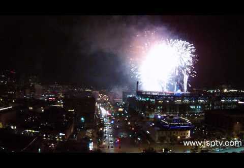 This Bird’s Eye View Of Denver’s Coors Field Fireworks Is Mesmerizing