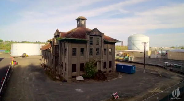 What This Drone Footage Captured At This Abandoned Portland Building Is Truly Grim
