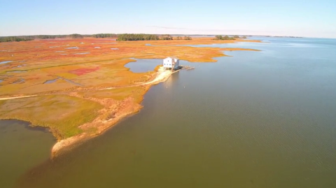 What This Drone Footage Captured At This Abandoned Maryland Fishing Community Is Truly Grim