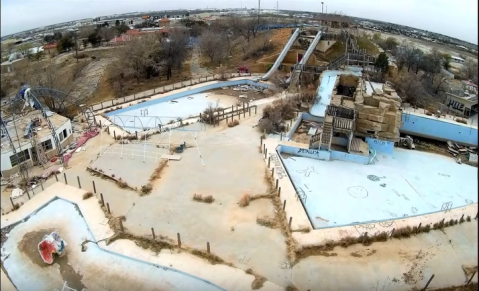 What This Drone Footage Captured At This Abandoned Texas Water Park Is Truly Grim