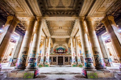 There's Something Hauntingly Beautiful About This Desolate Michigan Train Station