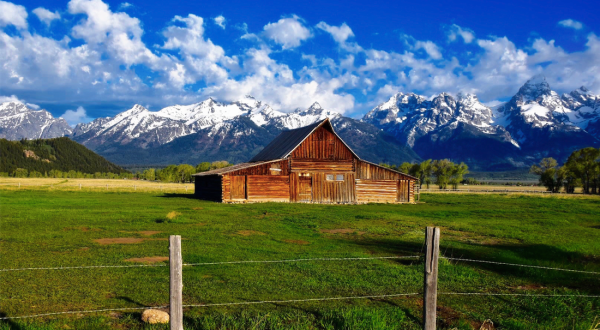 These Historic Barns In Wyoming Have The Best Views Of The Grand Tetons