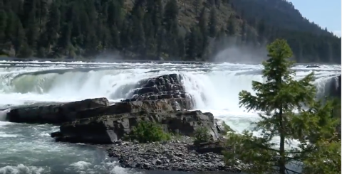This Footage Shows Off The Spectacular Natural Beauty Of Kootenai Falls In Montana