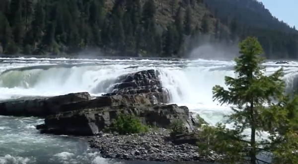 This Footage Shows Off The Spectacular Natural Beauty Of Kootenai Falls In Montana