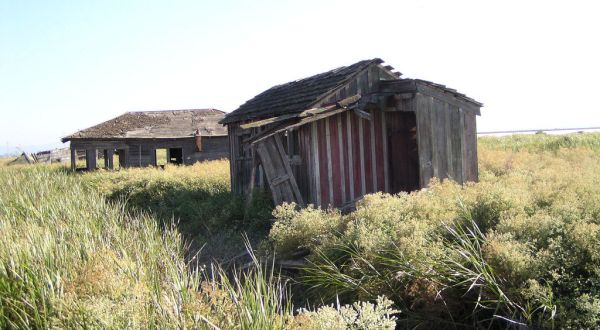 What This Drone Footage Captured At This Abandoned Northern California Ghost Town Is Truly Grim
