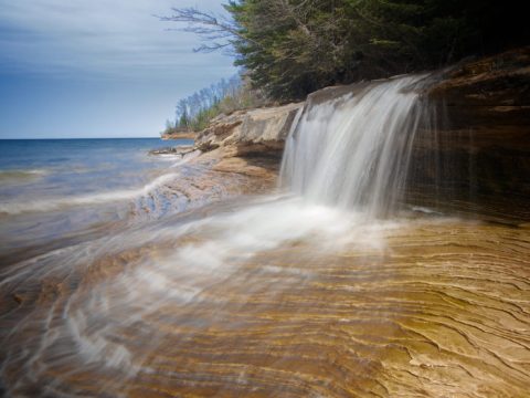 8 Unbelievable Michigan Waterfalls Hiding In Plain Sight... Little To No Hiking Required