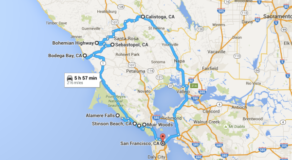9 Amazing Places You Can Go On One Tank Of Gas From San Francisco