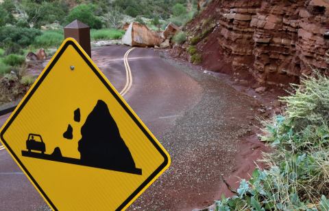 A Rock The Size Of A House Just Destroyed The Road To Zion National Park