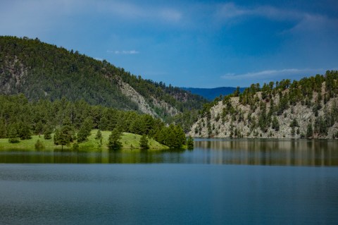 There's An Underwater Ghost Town Hiding Under This Reservoir In South Dakota