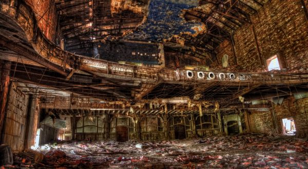 There’s Something Hauntingly Beautiful About This Decaying Theater In Indiana