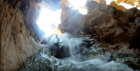 A Family Discovered A Hidden Cave And Waterfall In The Grand Canyon And It's Amazing