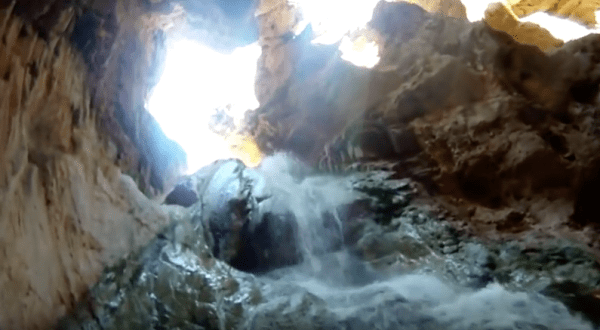 A Family Discovered A Hidden Cave And Waterfall In The Grand Canyon And It’s Amazing