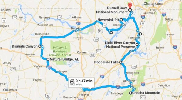 This Amazing Natural Wonders Road Trip Will Show You Alabama Like You’ve Never Seen It Before