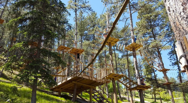 The Stomach Dropping Canopy Walk You Can Only Find In South Dakota