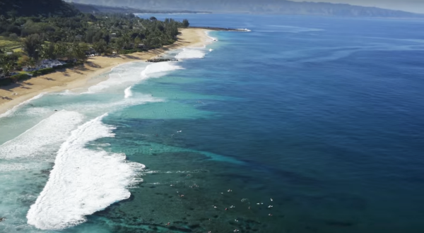 A Drone Flew Over Oahu’s North Shore And Captured Mesmerizing Footage