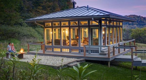 You Can Stay at a Completely Glass Cabin in Wisconsin