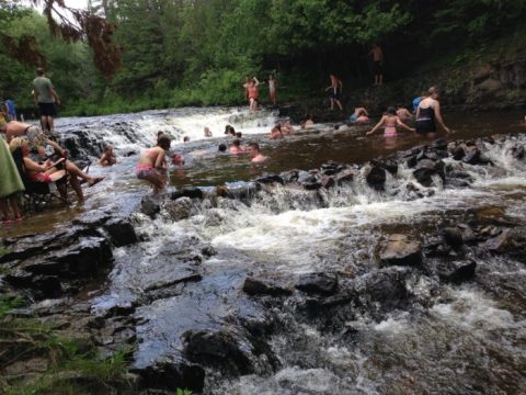 You'll Never Forget Your Stay At Ocqueoc Falls State Forest, A Magical Waterfall Campground In Michigan