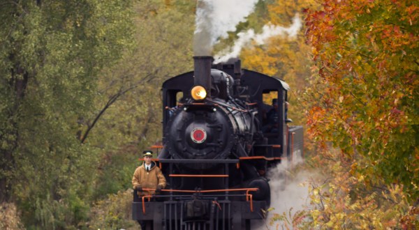 Take A Fall Foliage Train Ride Through New York On The Arcade And Attica Railroad