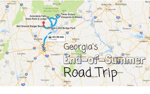 Your End Of Summer Georgia Road Trip Has Arrived
