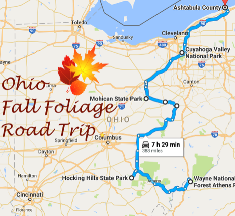 Take A Beautiful Fall Foliage Road Trip To See Ohio Autumn Colors