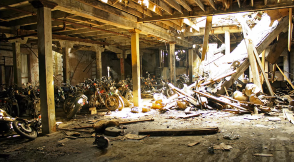 Step Inside This Eerie Graveyard In New York Where Motorcycles Go To Die