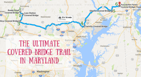 This Ultimate Covered Bridge Trail In Maryland Is Everything You’ve Ever Dreamed Of