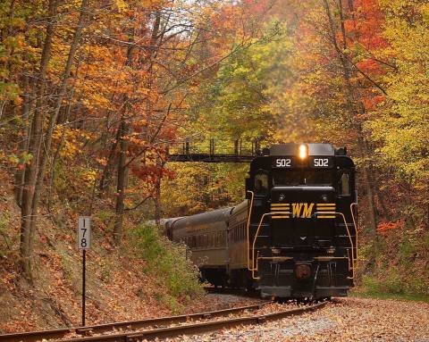 Take This Fall Foliage Train Ride Near Washington DC For A One-Of-A-Kind Experience