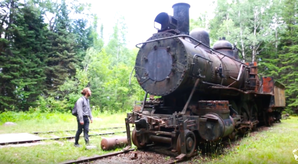 There’s A Locomotive Boneyard Deep In The Forest Of Maine That’s Both Eerie And Tragic