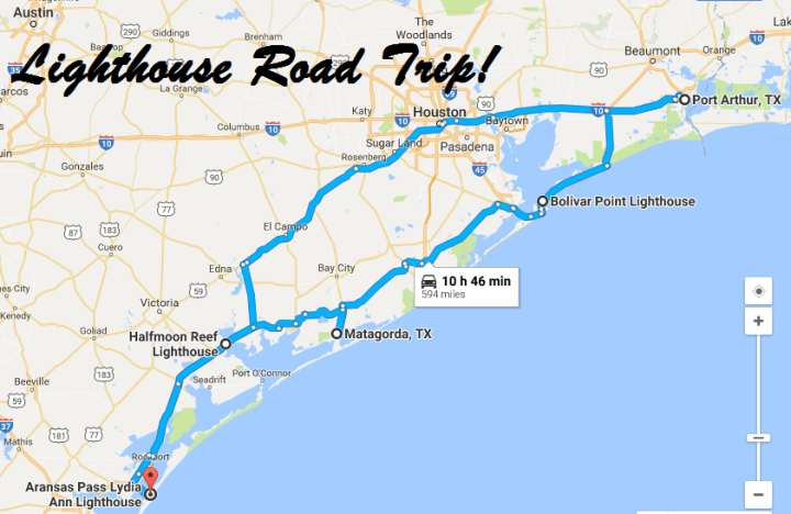 texas coast road trip
