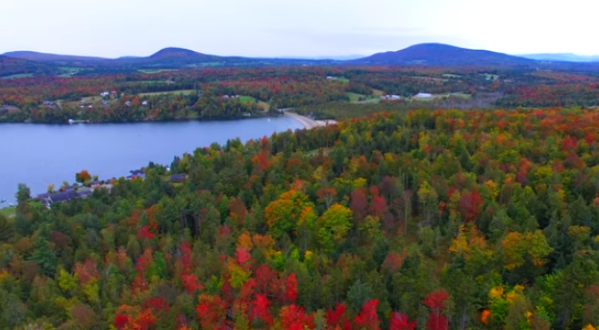 This Bird’s Eye View Of Vermont In The Fall Is Simply Mesmerizing